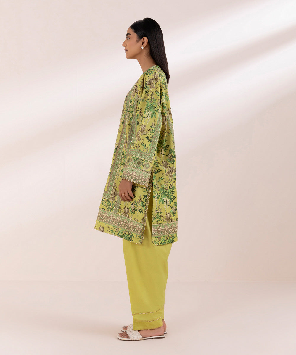Women's Pret Cambric Yellow Dyed Shalwar
