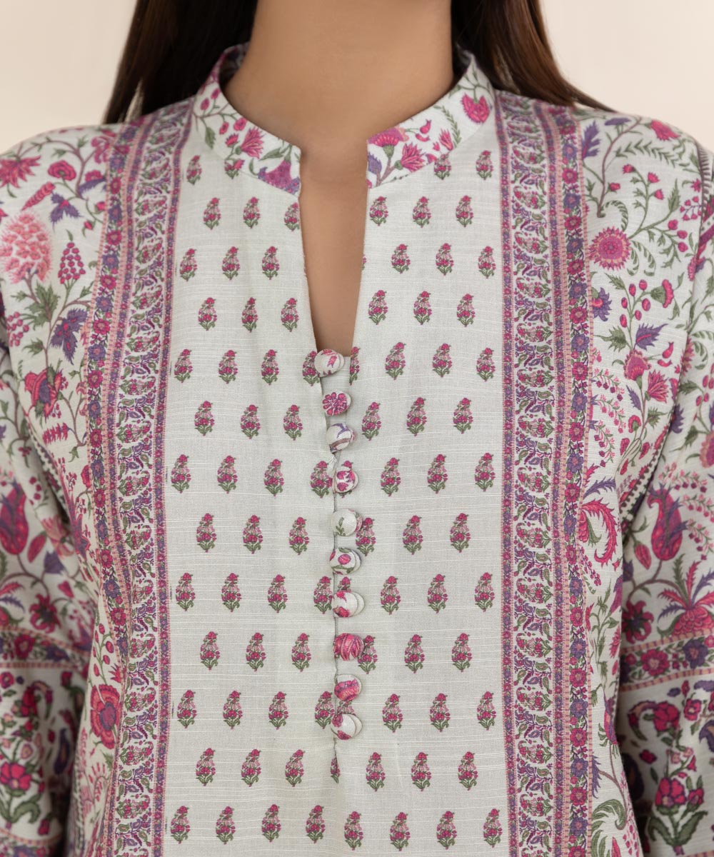 Women's Pret Khaddar Multi Printed 3 Piece Suit