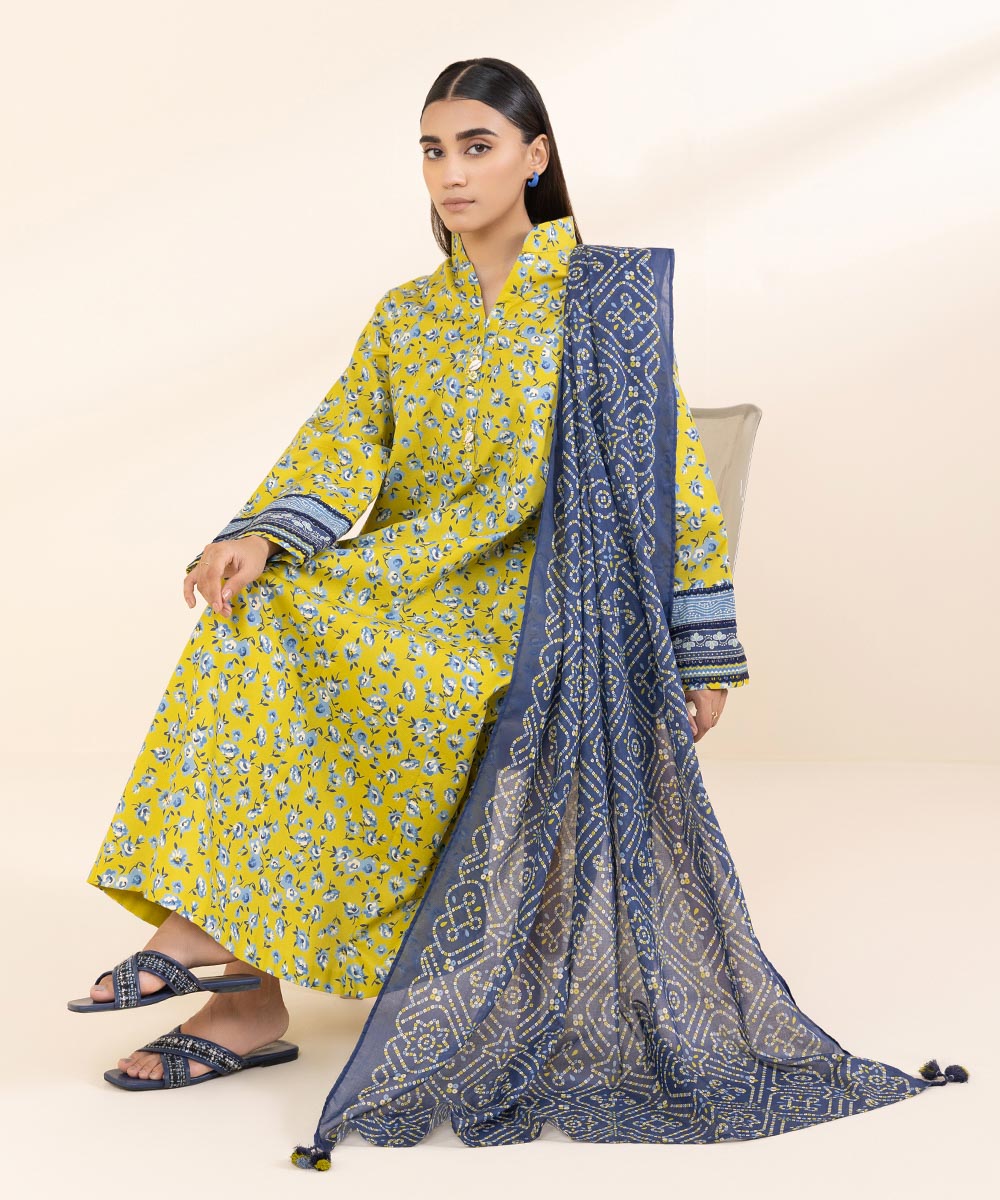 3 Piece - Printed Lawn Suit