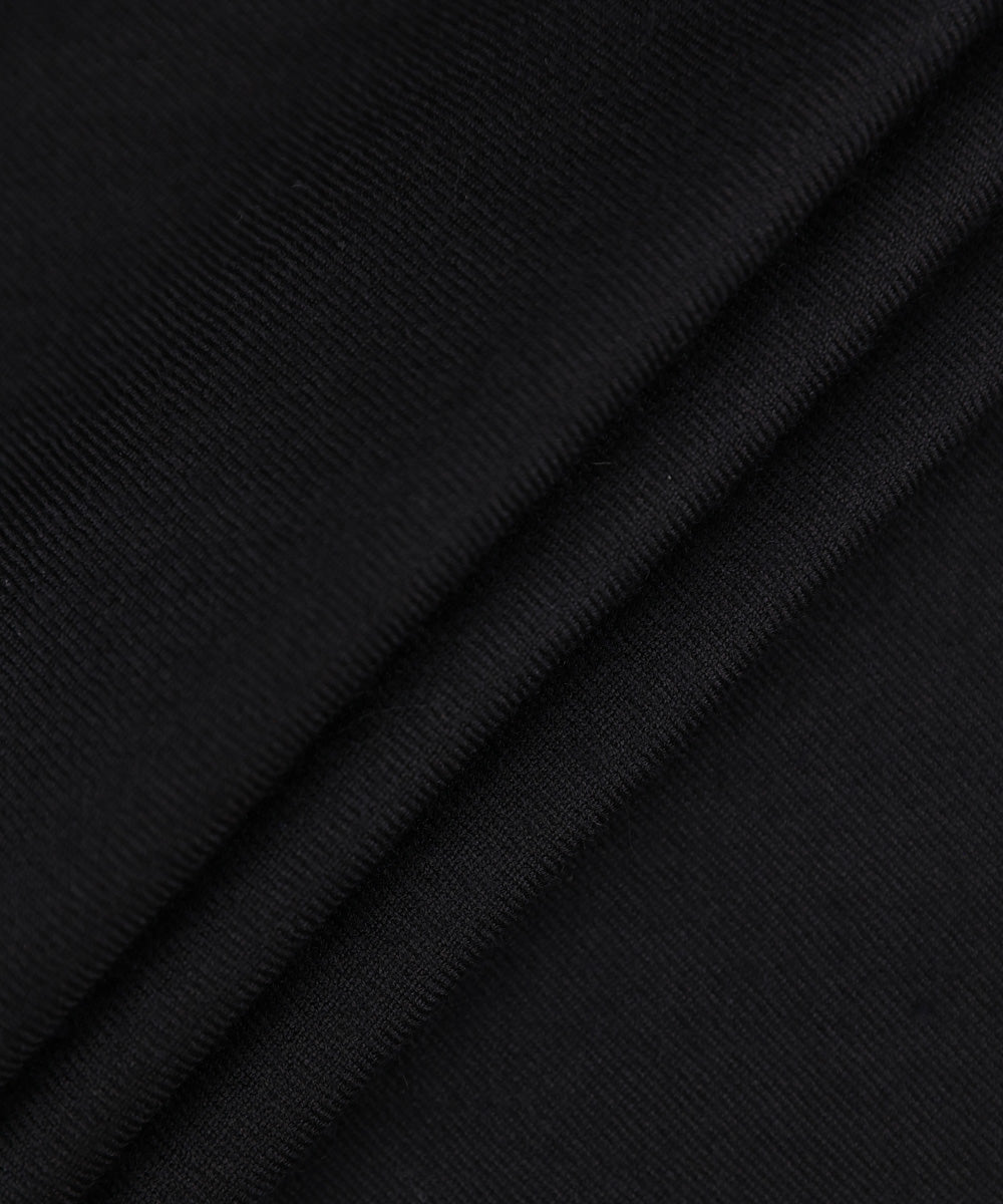 Men's Unstitched Black Premium Shawl Full Suit Fabric