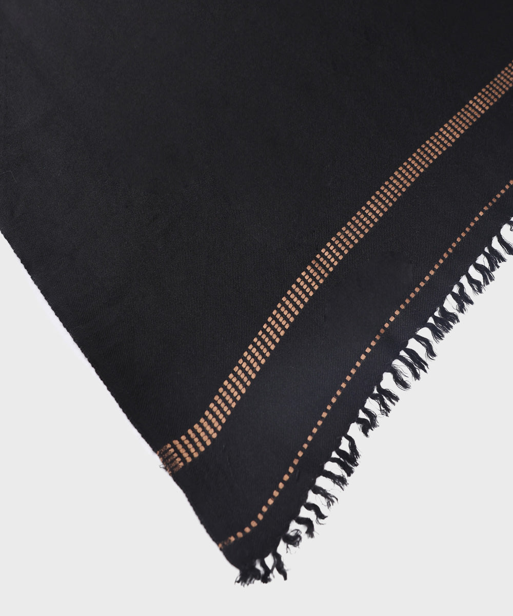 Men's Unstitched Black Premium Shawl Full Suit Fabric