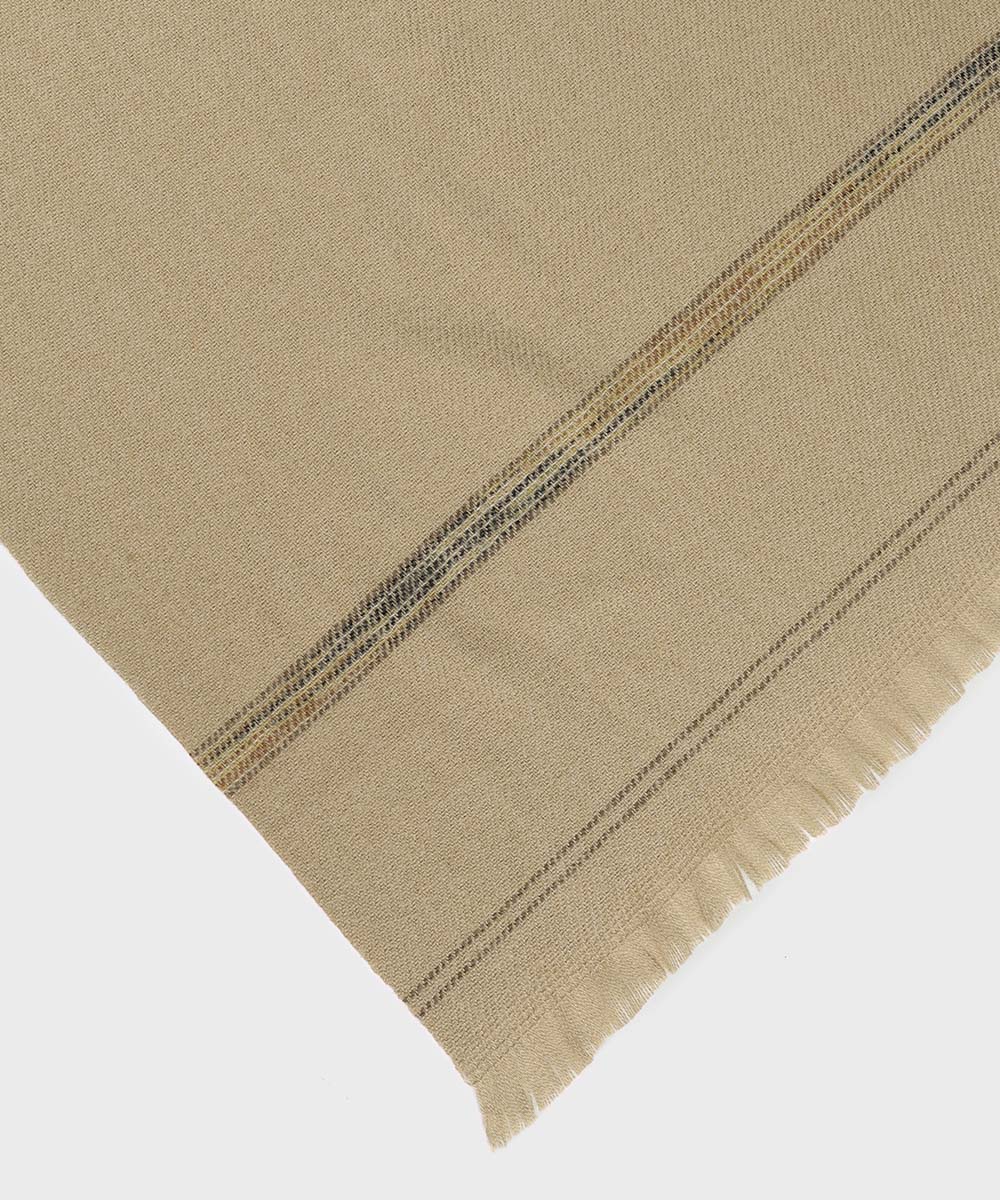 Men's Unstitched Beige Premium Shawl Full Suit Fabric