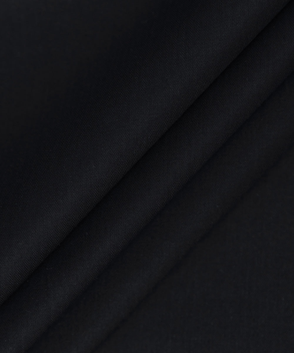 Mens Unstitched Black Fine Cotton full suit fabric