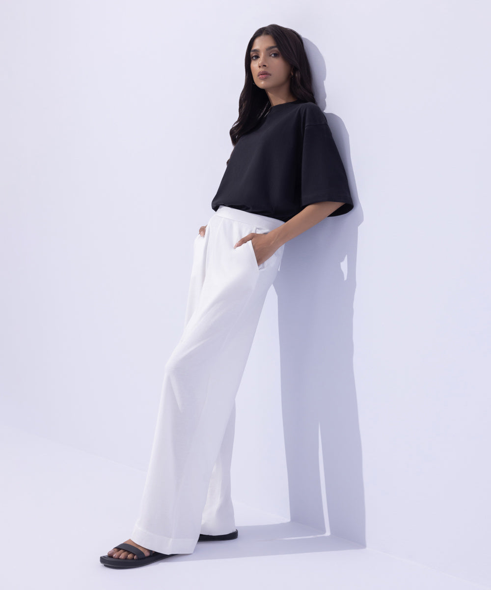 Women's Western Wear White Culottes