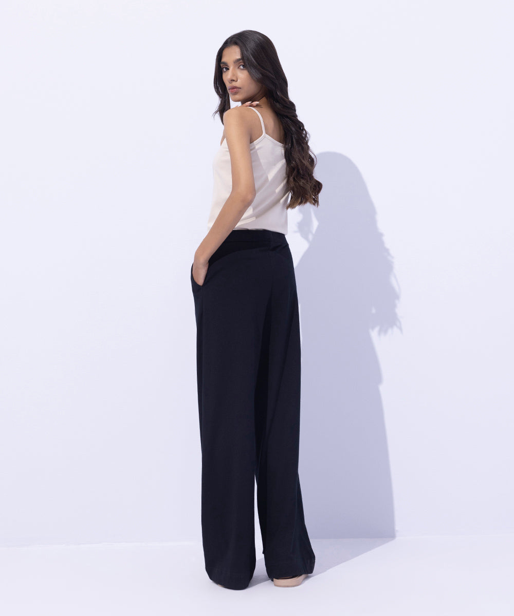 Women's Western Wear Black Culottes