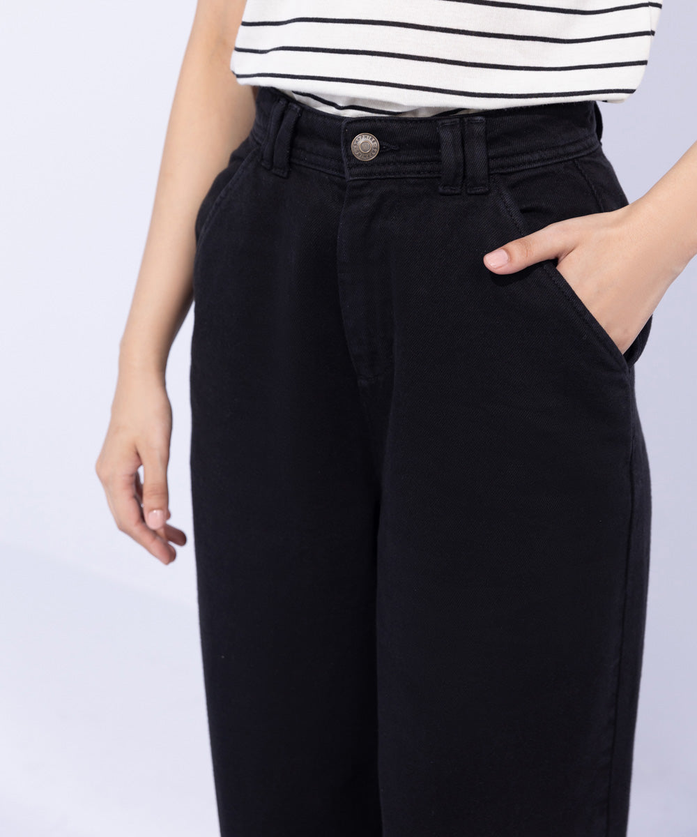 Women's Western Wear Black Trousers