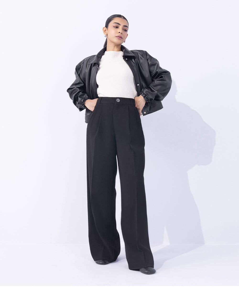 Tailored Wide Leg Trousers