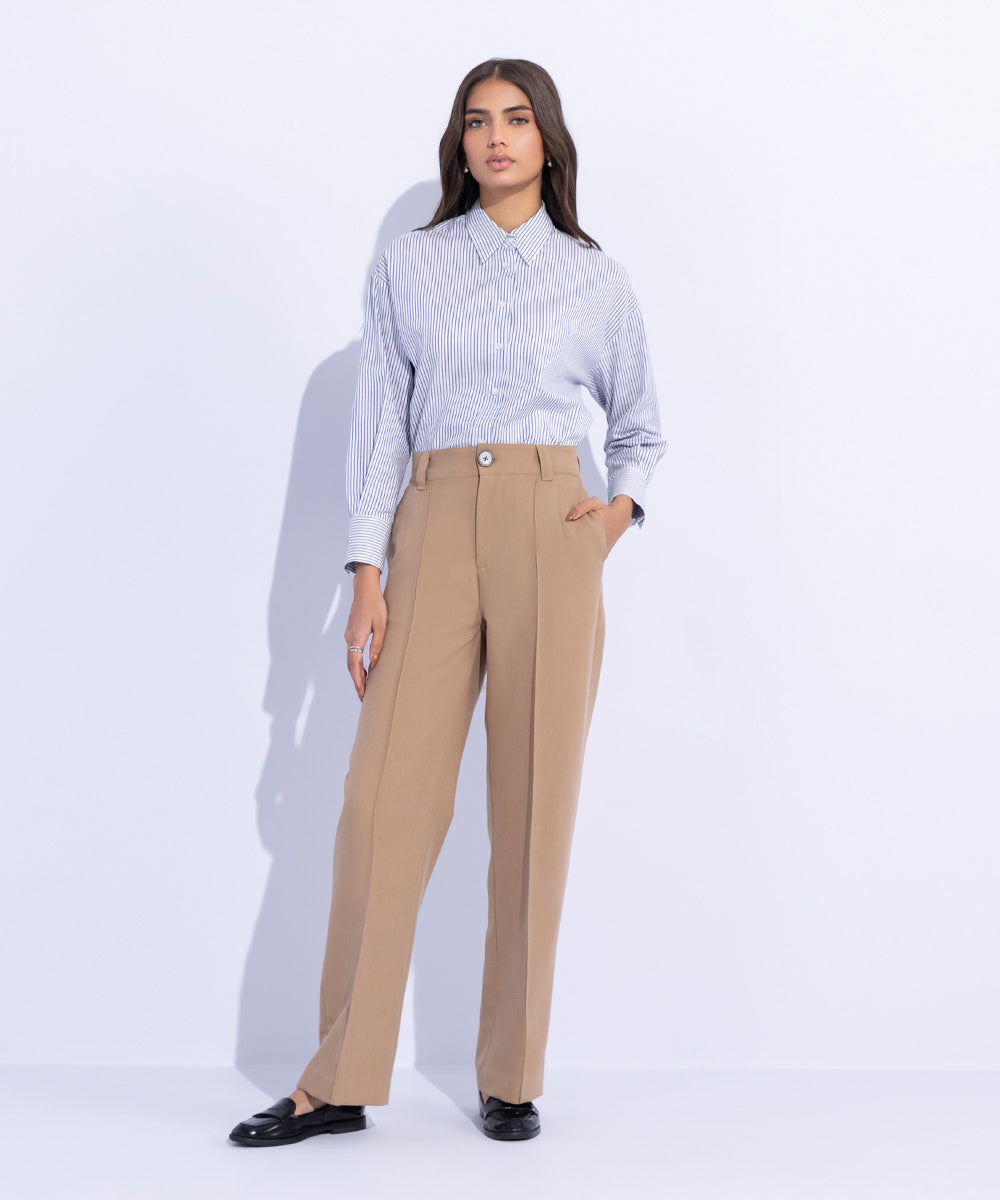 Tailored Straight Fit Trousers