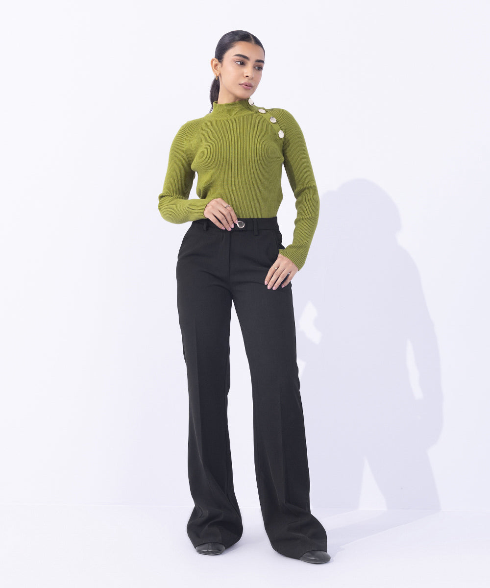 Tailored Flared Trousers