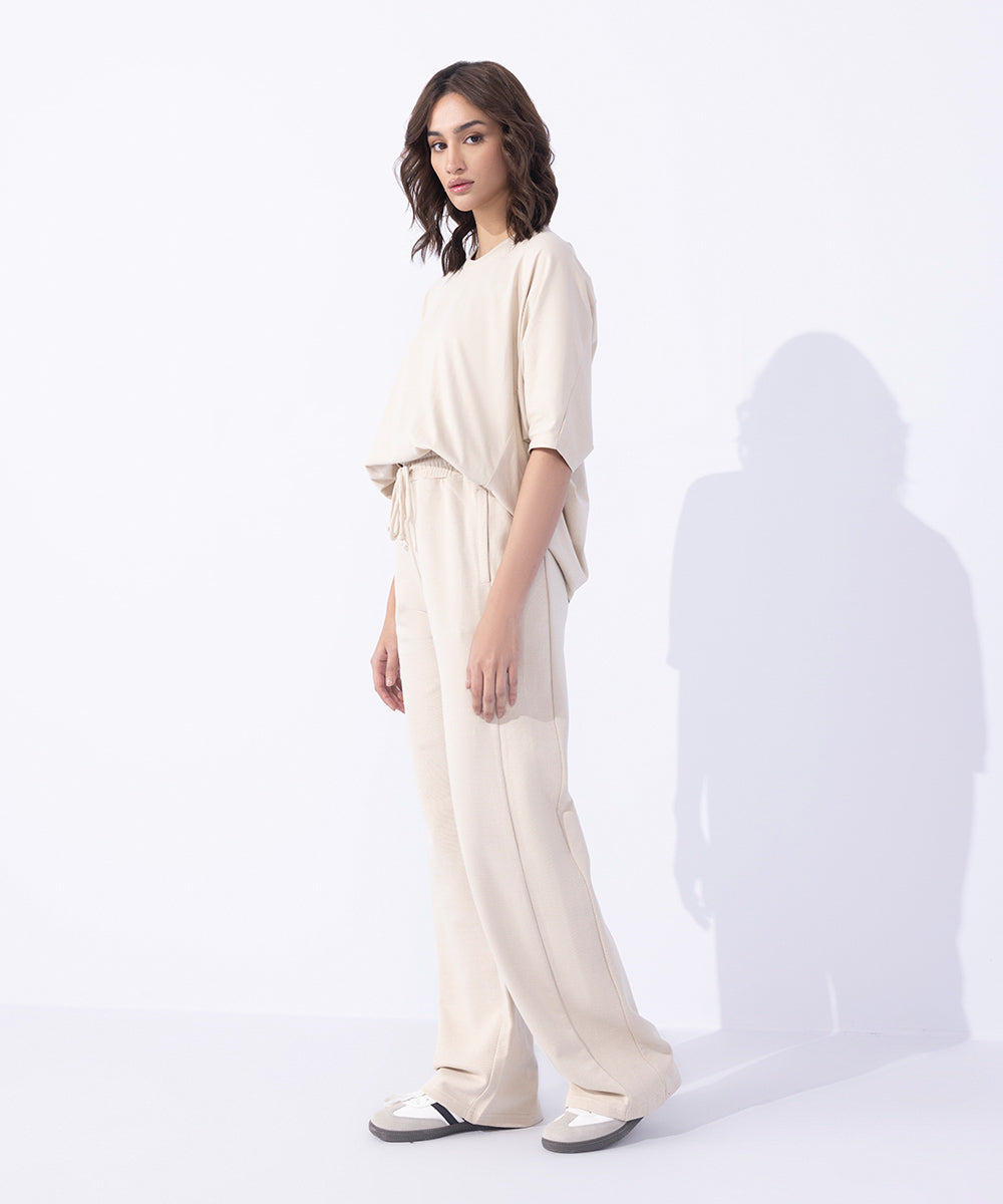 Women's Western Wear Off White Trousers