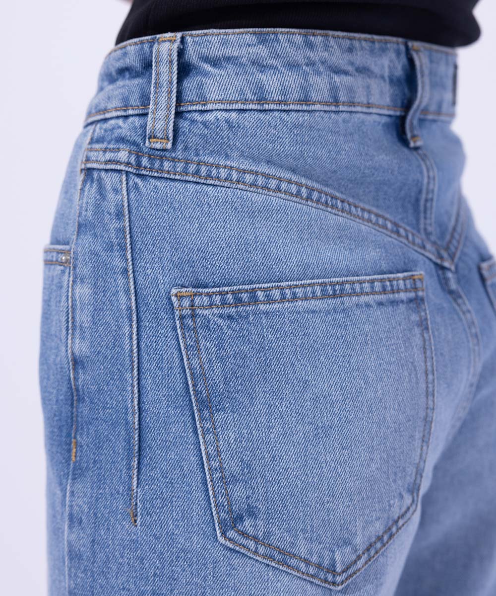 Women's Western Wear Blue Denim Pants