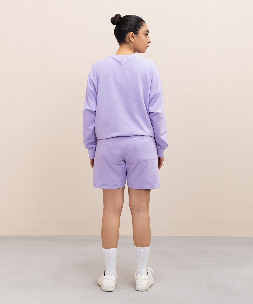 Women's Western Wear Purple Shorts