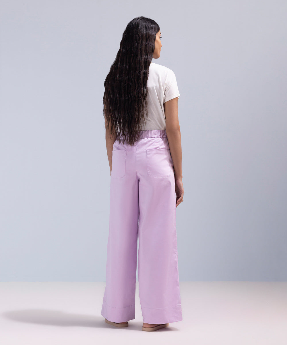 Women's Western Wear Purple Trousers