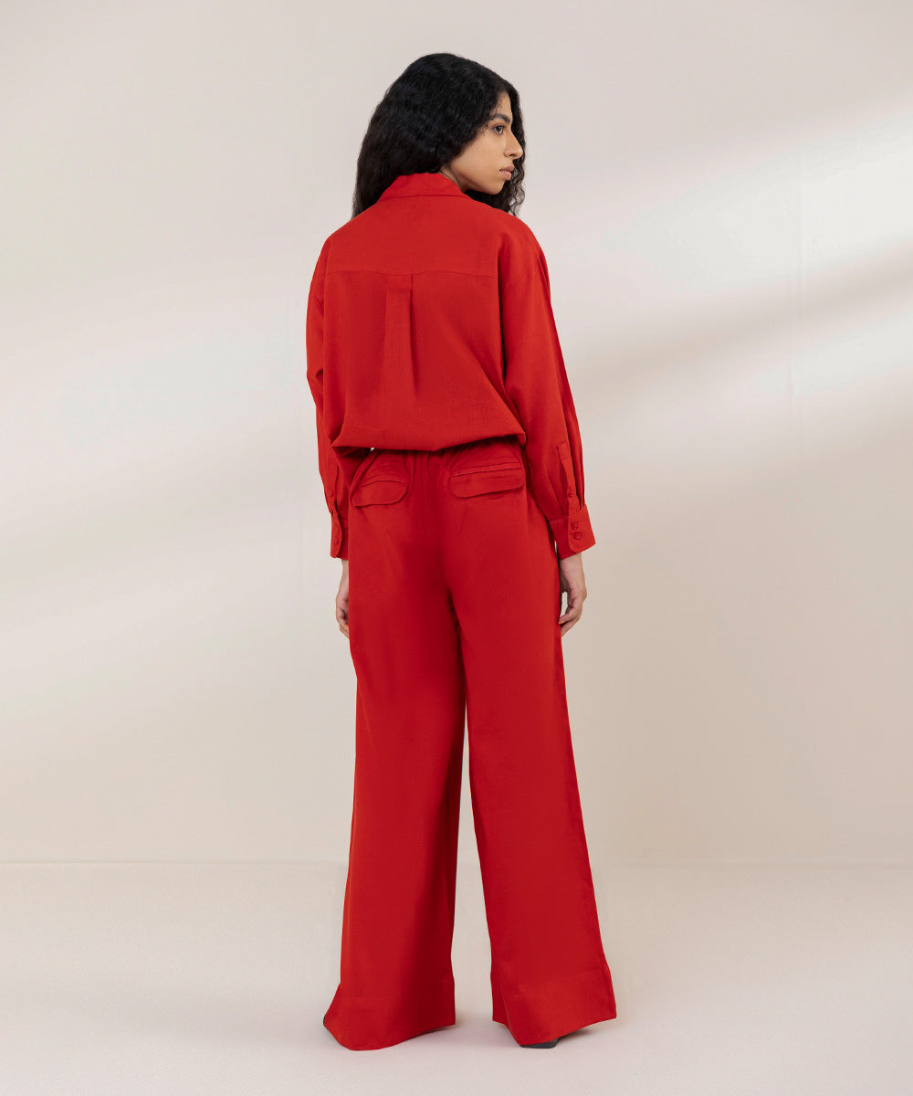 Women's Western Wear Red Pants