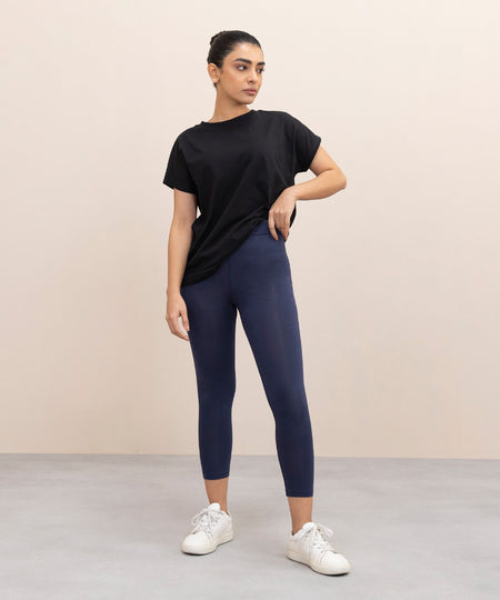 Women's Western Wear Navy Blue Leggings