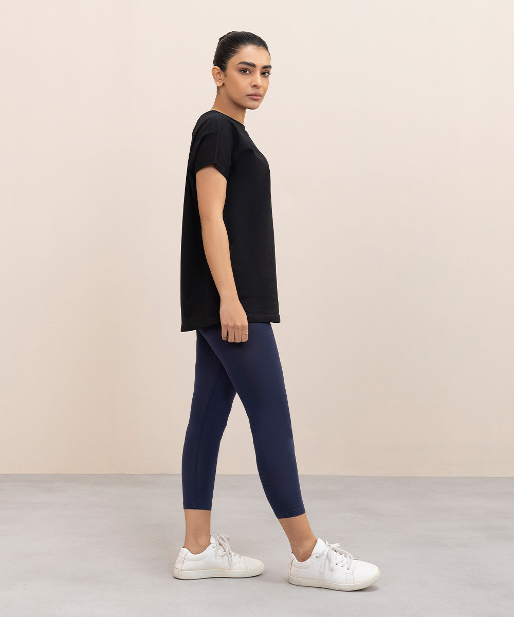 Women's Western Wear Navy Blue Leggings