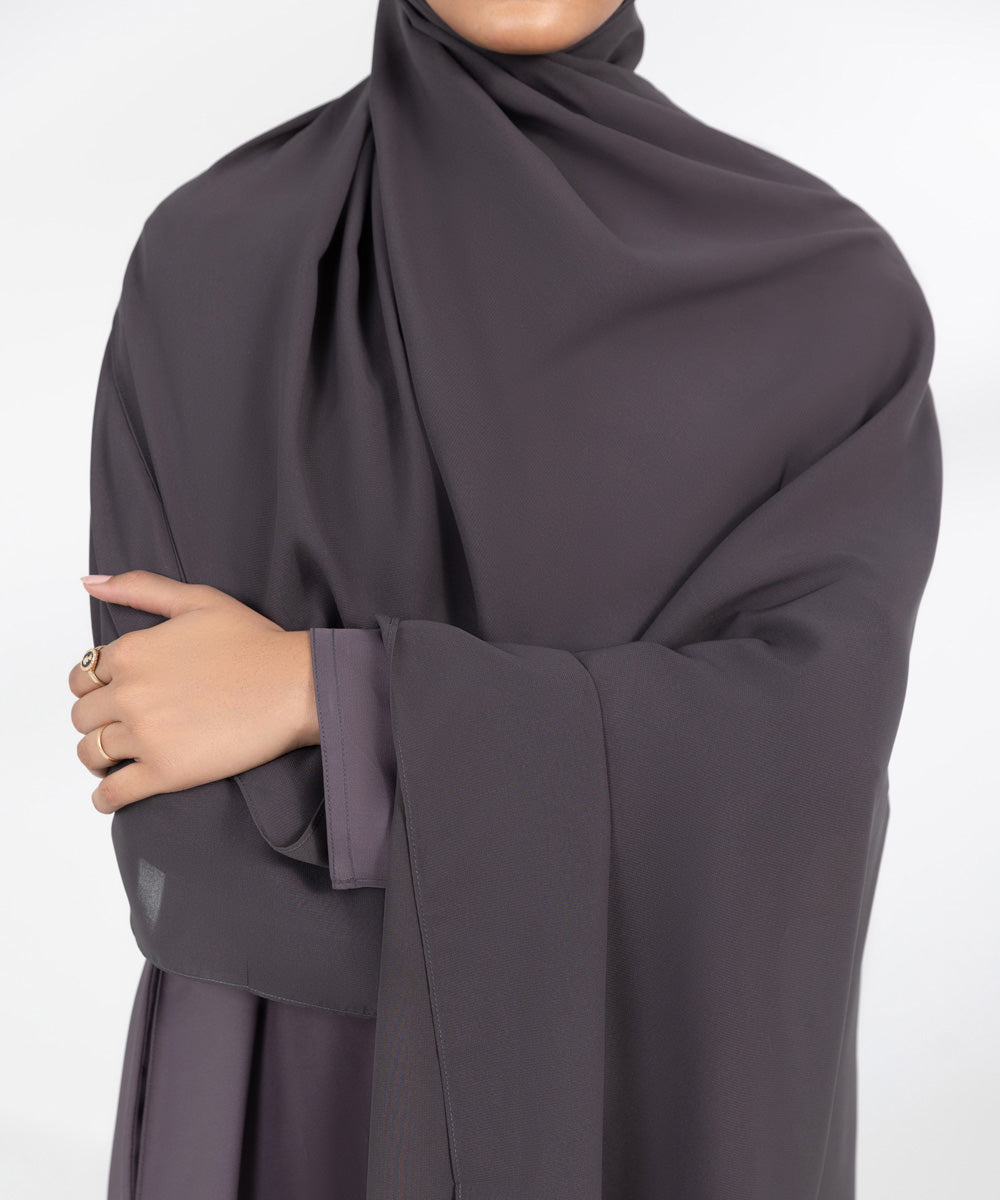 Grey Breathable Hijab