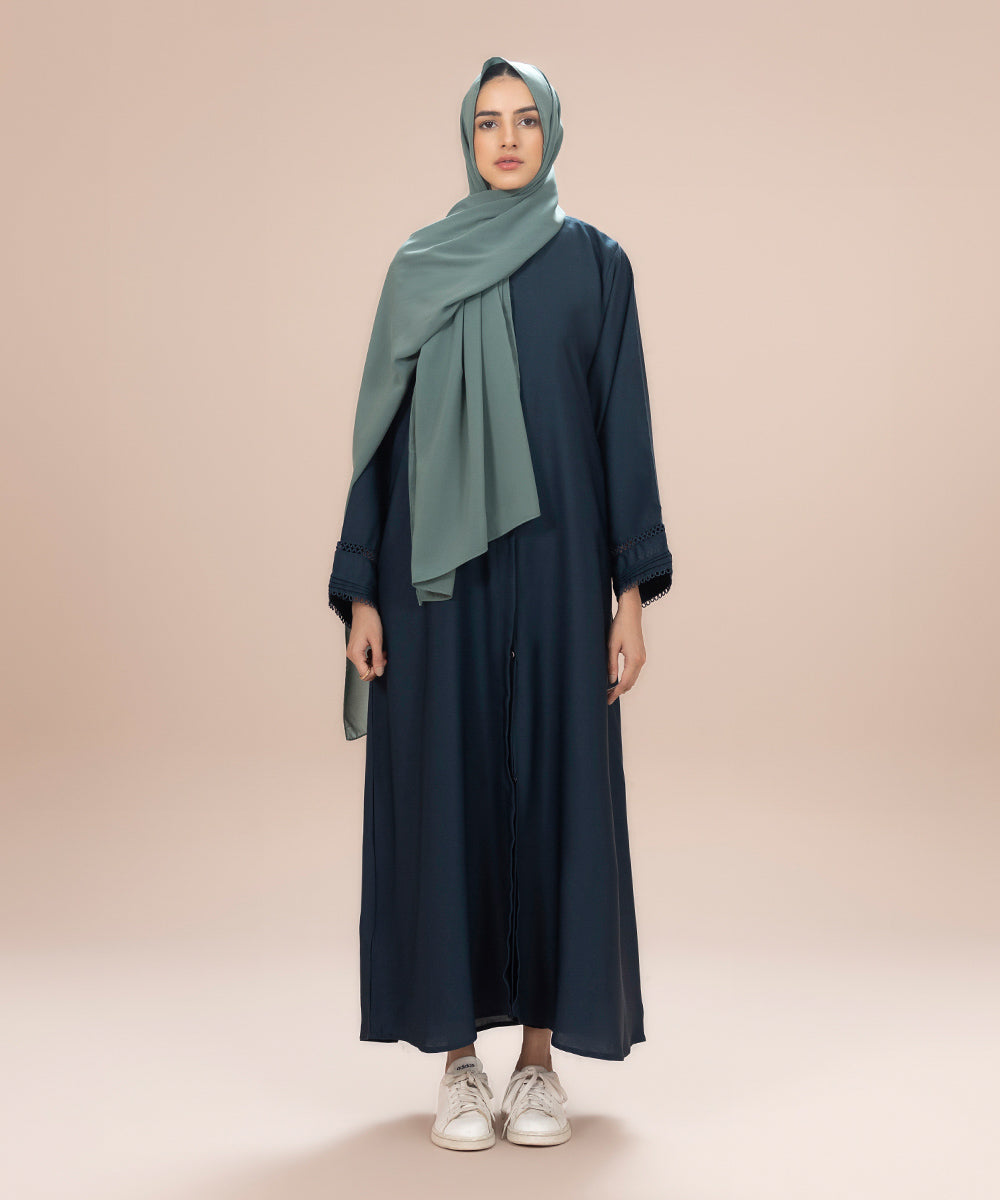 Women's Light Green Korean Chiffon Basic Hijab