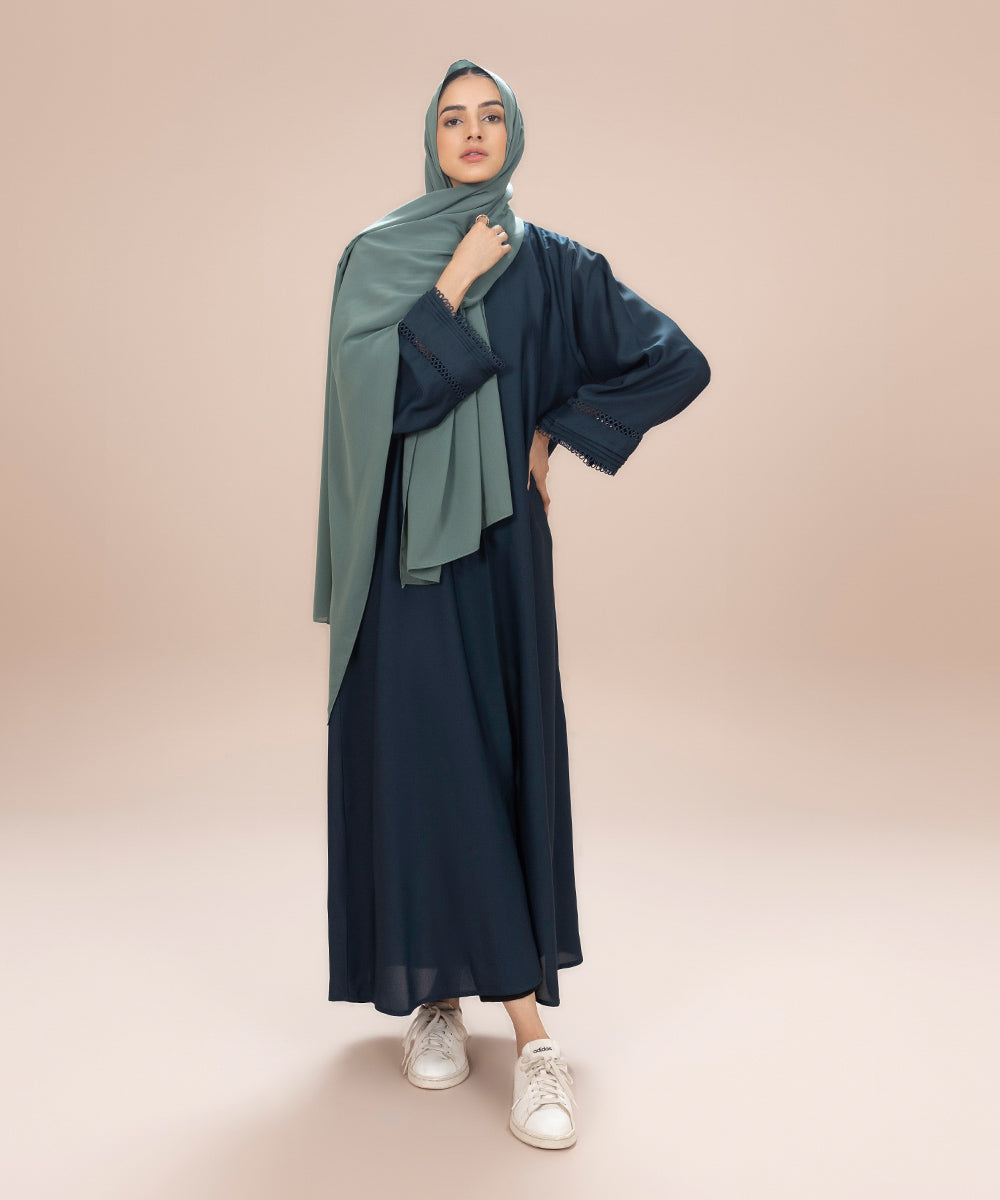 Women's Light Green Korean Chiffon Basic Hijab