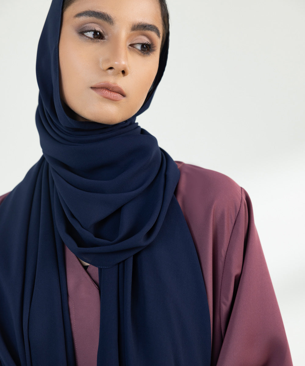 Women's Navy Blue Hijaab