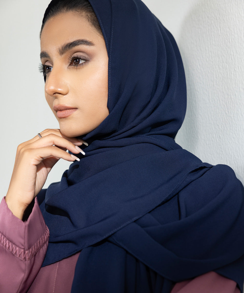 Women's Navy Blue Hijaab