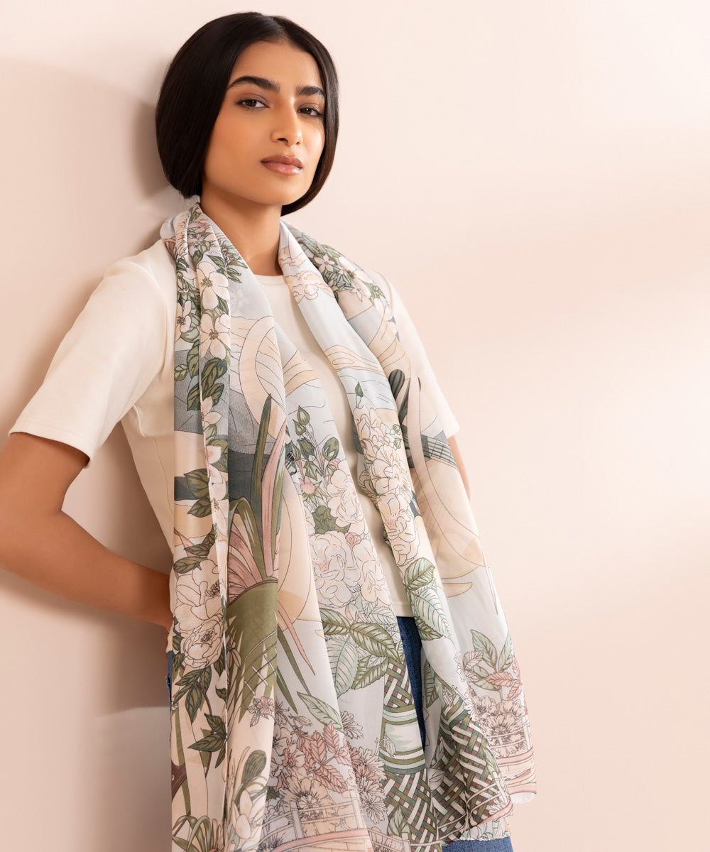 Women's Multi Lightweight Printed Scarf