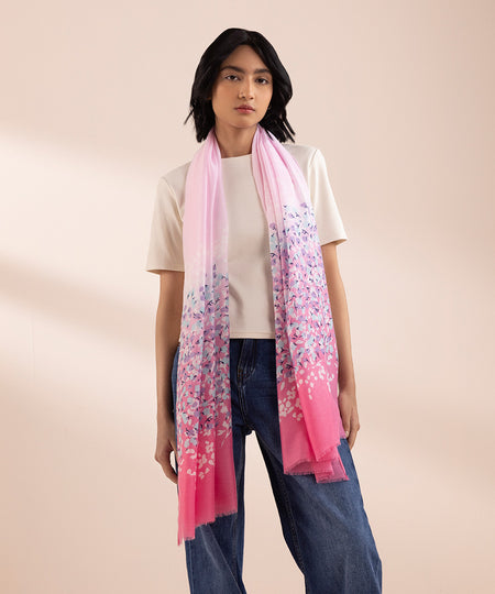 Women's Polyester Lightweight Printed Multi West Scarf