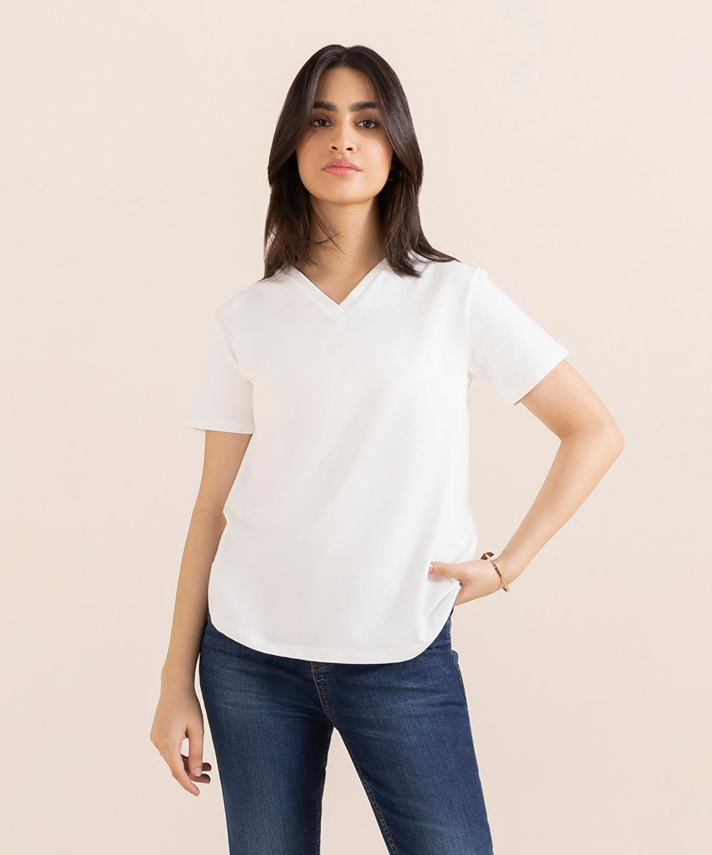Women's West White T-Shirt