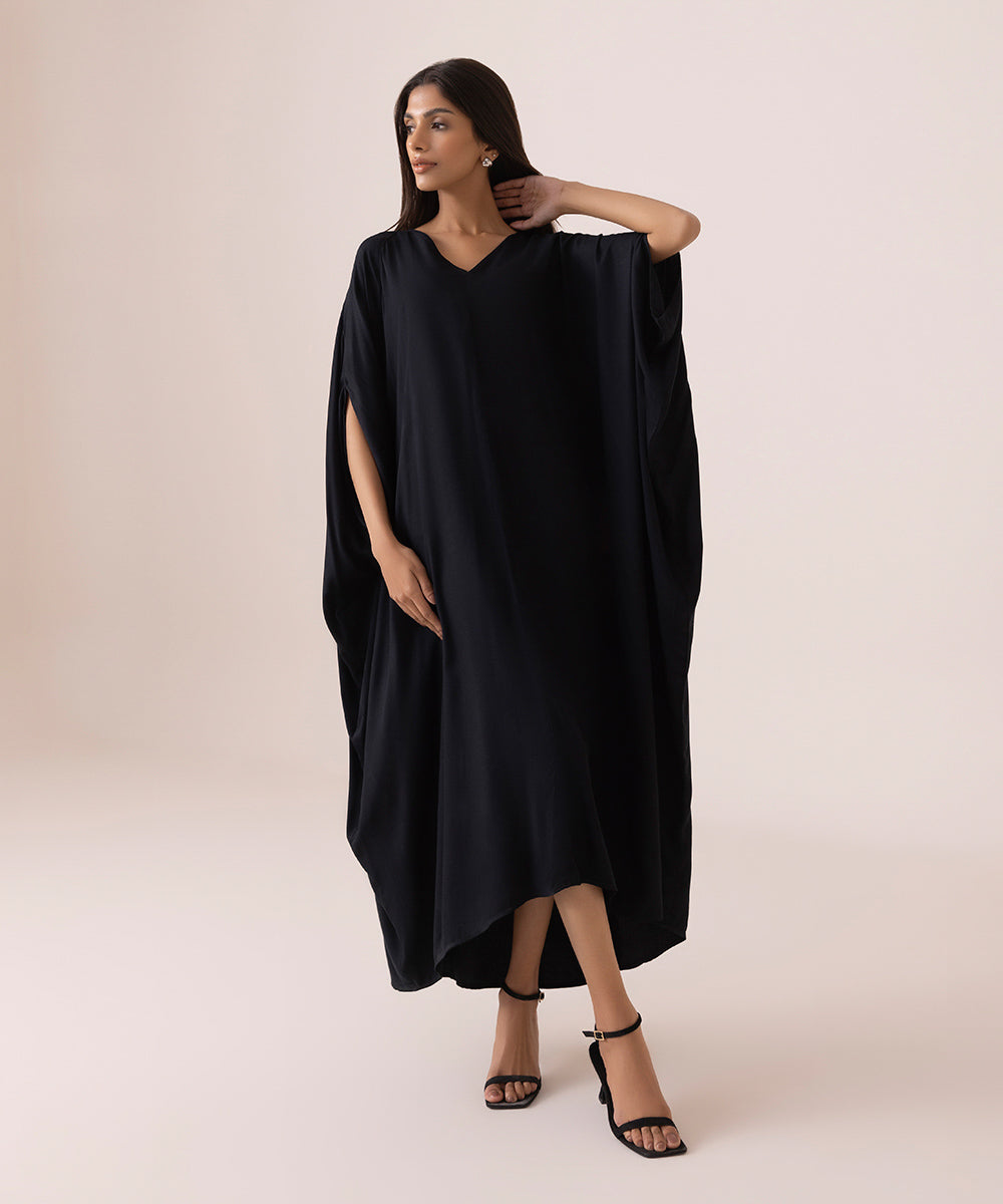 black dress with dupatta – Zeek Store