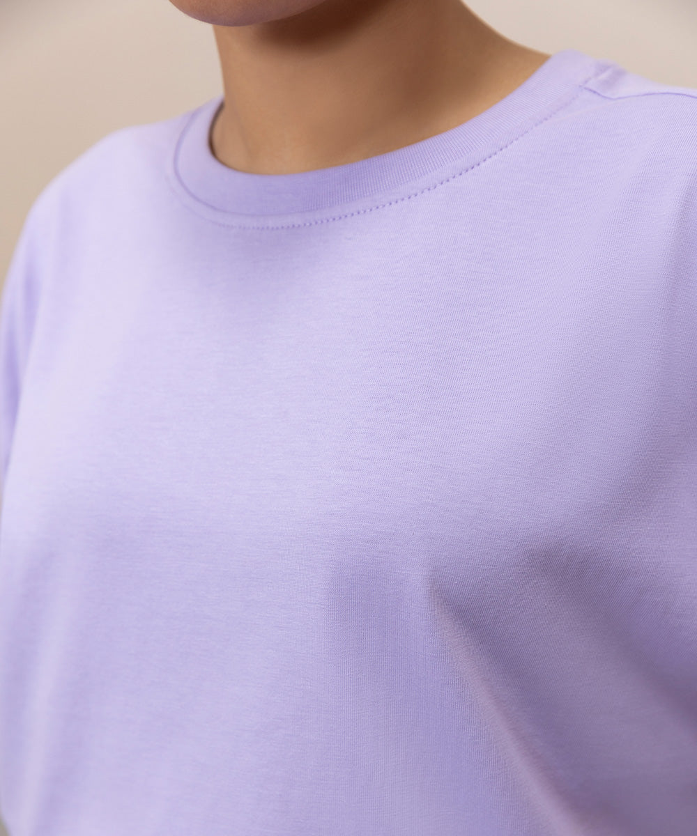 Women's Western Wear Purple T-Shirt