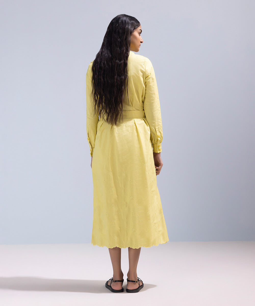 Women's Western Wear Yellow Dress