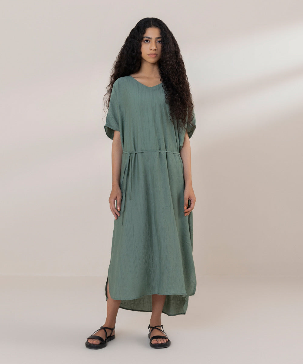 Women's Western Wear Sage Green Dress