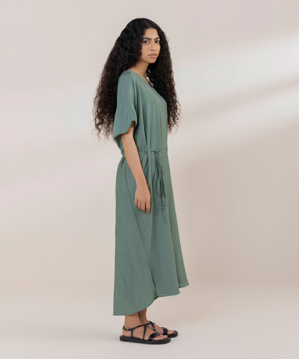 Women's Western Wear Sage Green Dress