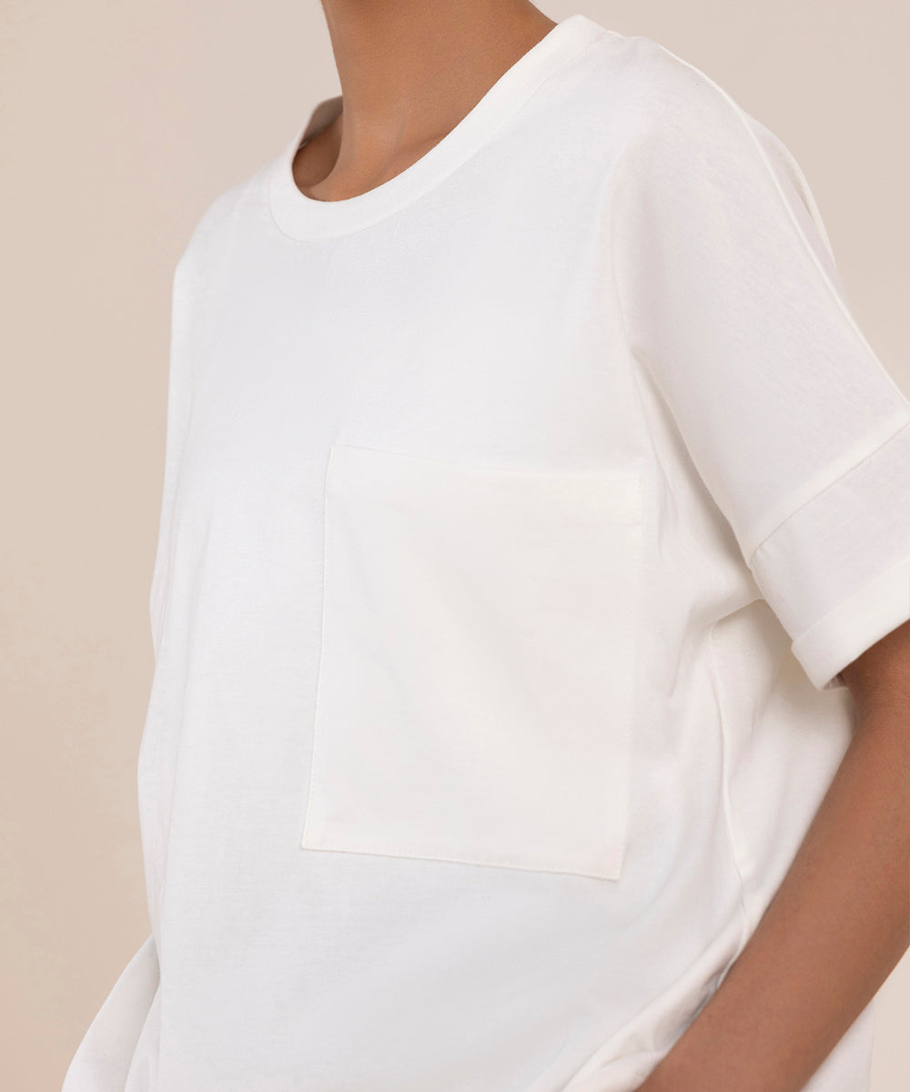 Women's Western Wear White T-Shirt