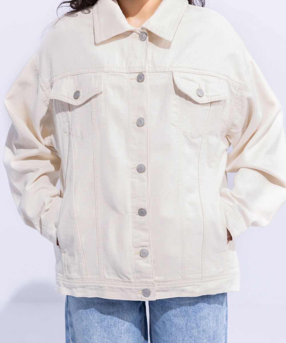 Women's Western Wear Beige Jacket