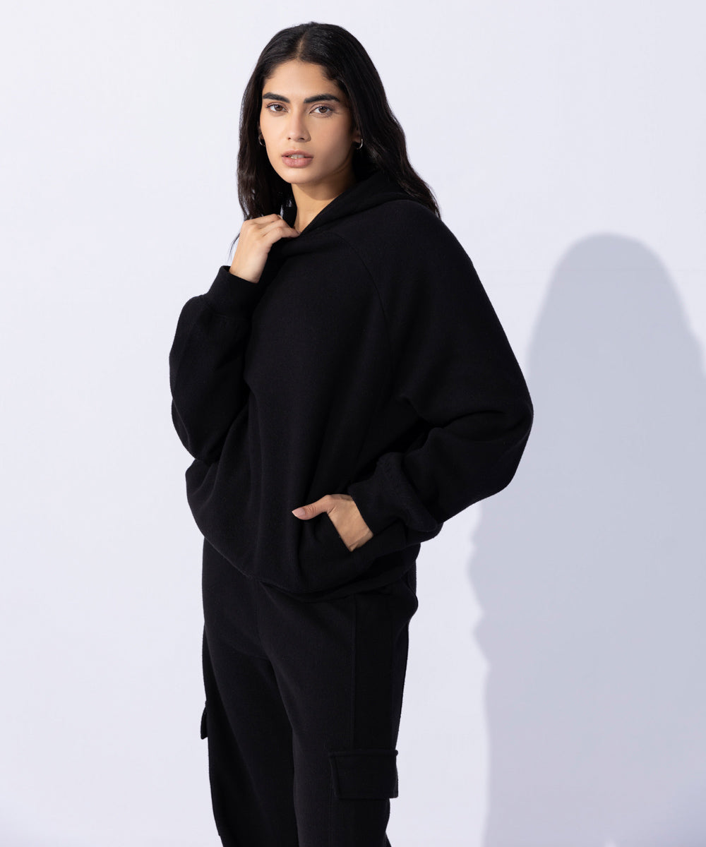 Raised Ribbed Hoodie