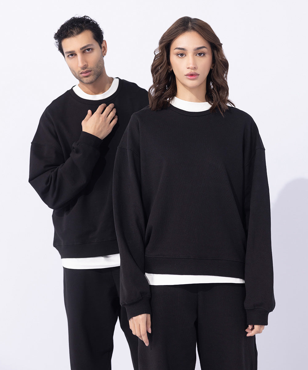 Unisex Western Wear Black Sweatshirt