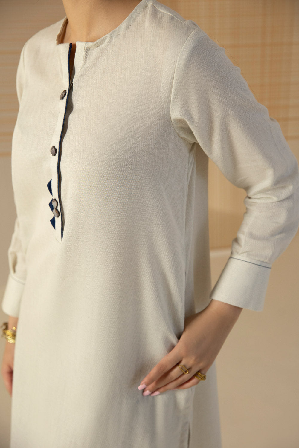 Womens Sustainable Collection Off white A line Kurta
