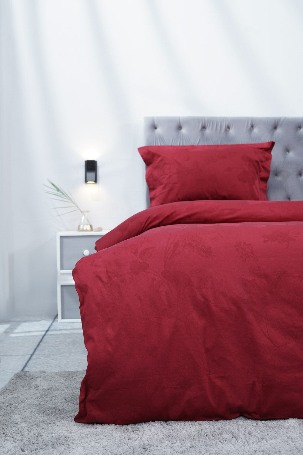 Sapphire Home Red Oasis-B Quilt Cover