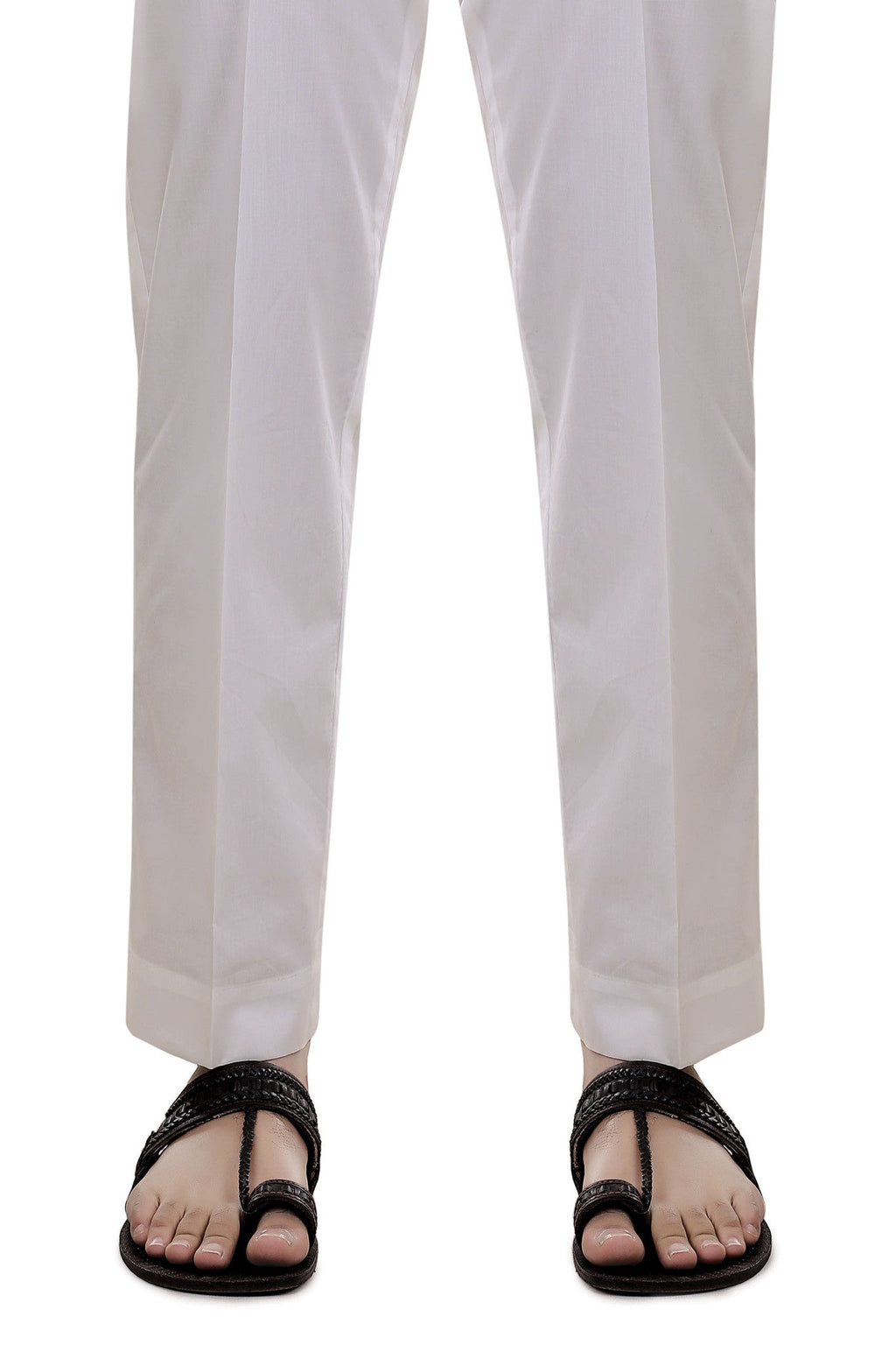 Off White Cotton Trousers