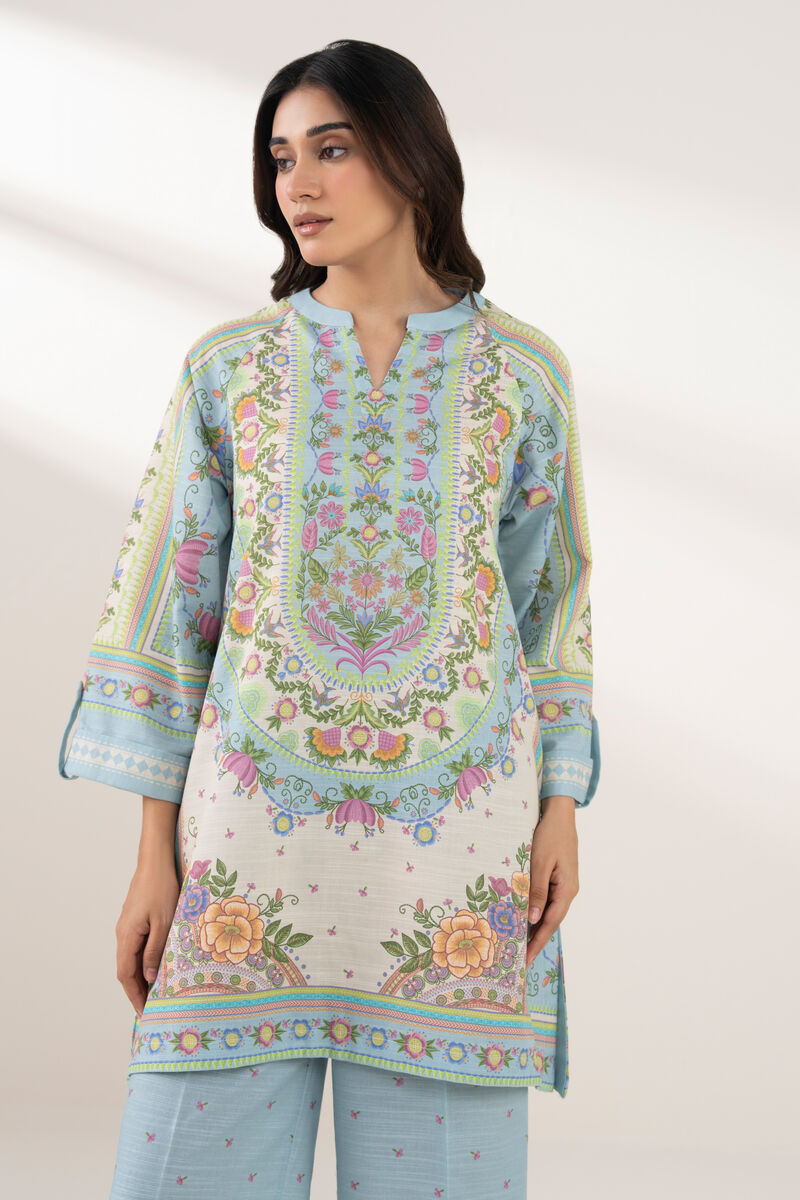 Printed Khaddar Shirt