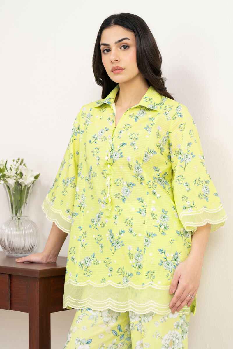 Embroidered Dobby Shirt