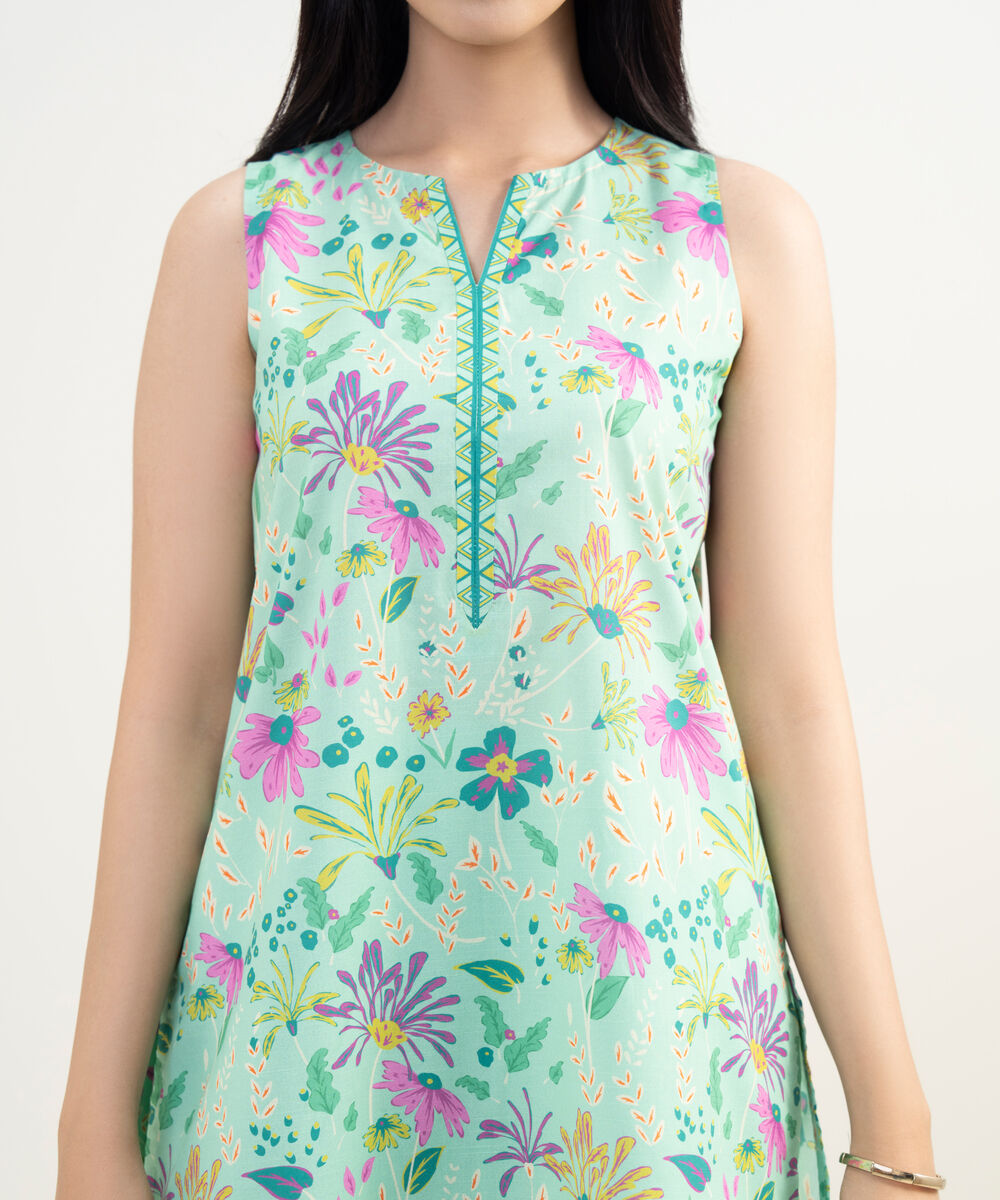 Women's Unstitched Lawn Multi Embroidered 3 Piece Suit