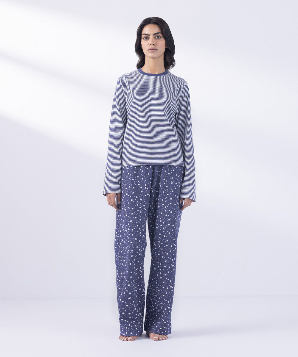 Woman - Blue Full Sleeve T-Shirt