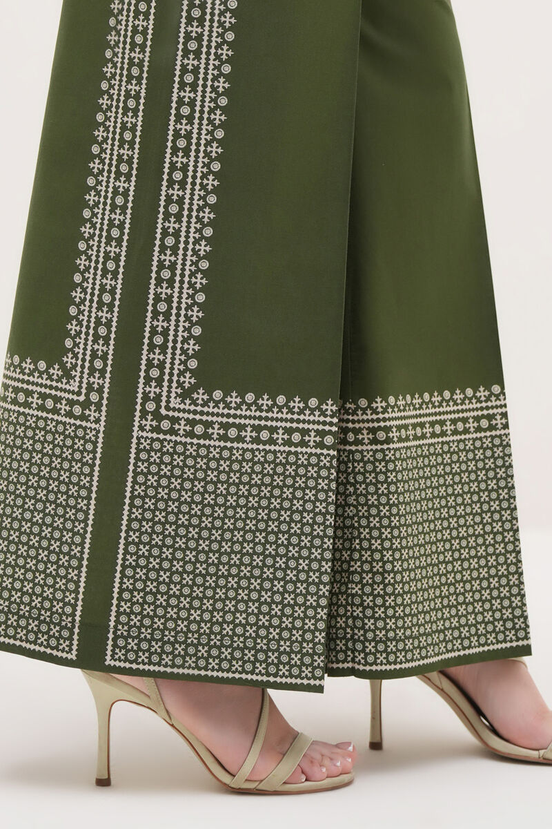 Printed Cambric Flared Pants