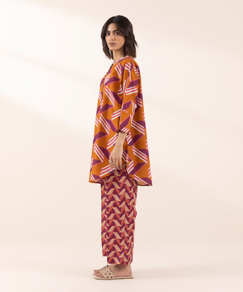 Women's RTW Lawn Multi Printed Boxy Shirt