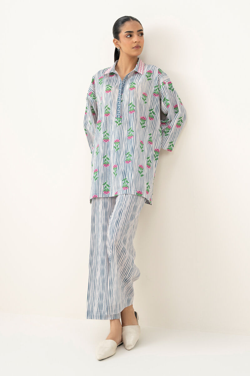 Printed Crosshatch Shirt