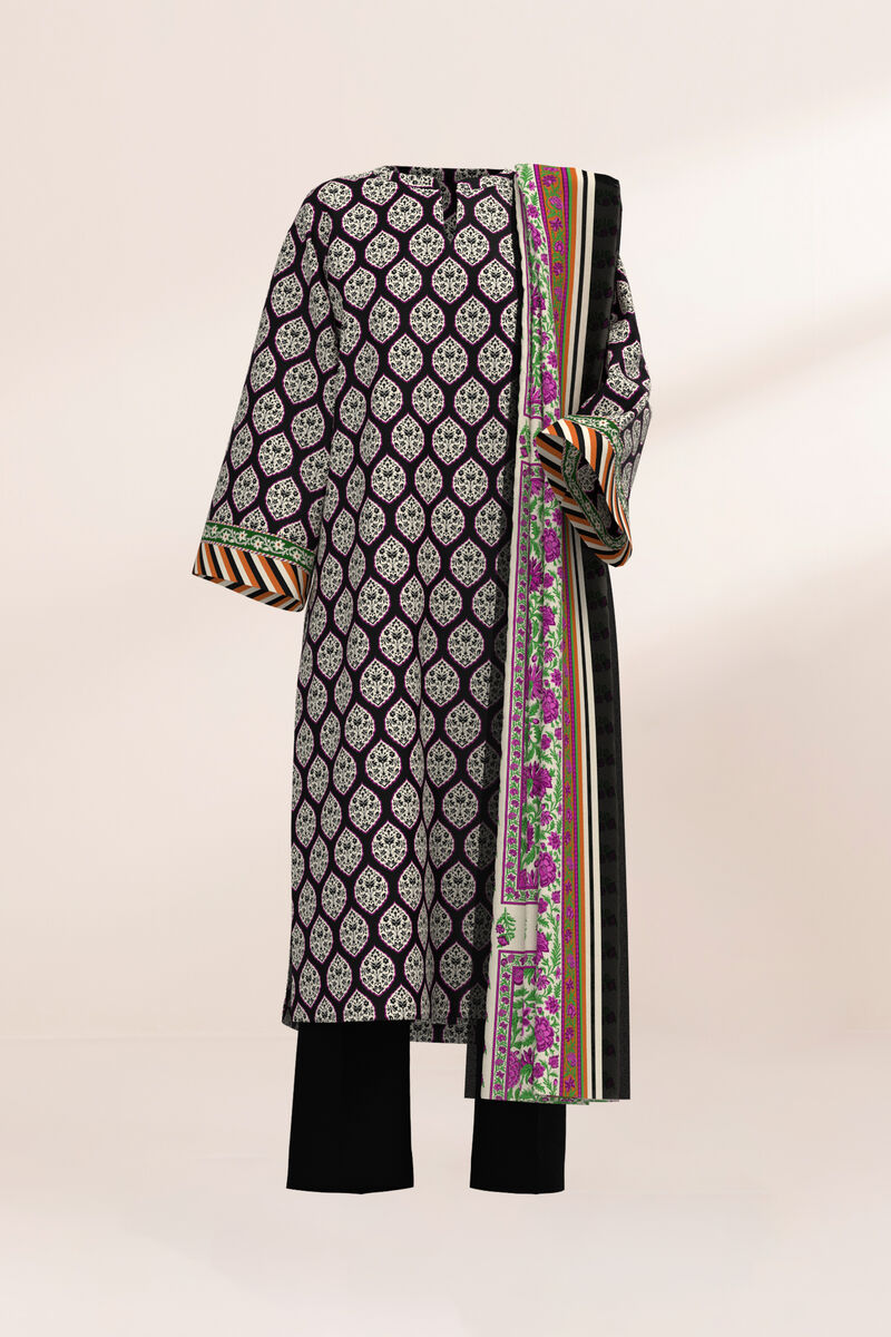 3 Piece - Printed Lawn Suit