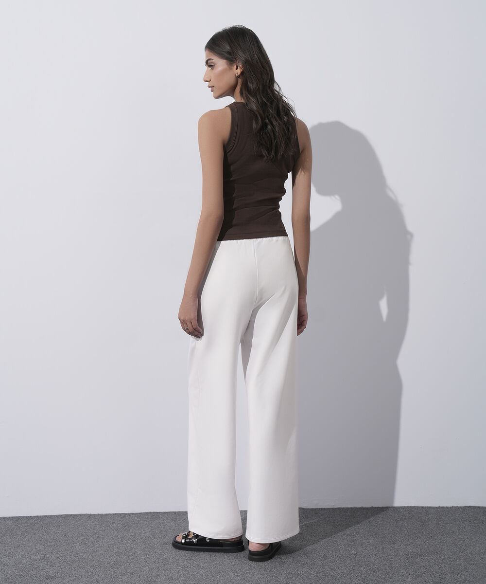 Women's Western Wear Beige Sleeveless T-Shirt