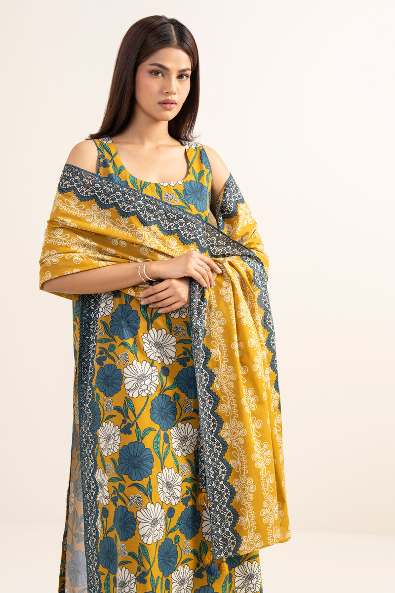 3 Piece - Printed Lawn Suit